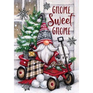 Gnome Sweet Gnome Flag | Christmas, Decorative, Garden, Flags