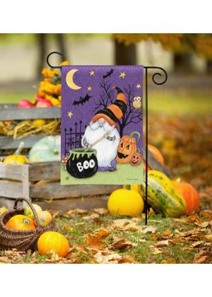 Halloween Gnome Garden Flag | Halloween, Yard, Garden, Flags