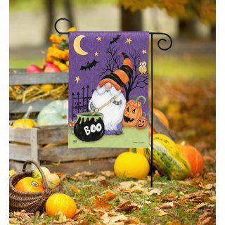 Halloween Gnome Garden Flag | Halloween, Yard, Garden, Flags