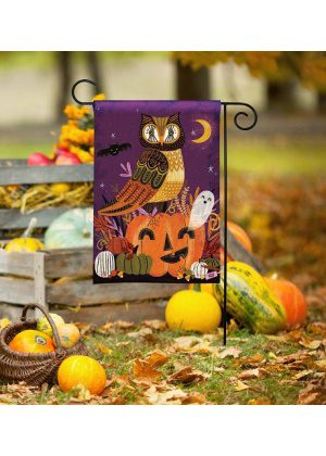 Halloween Owl Garden Flag | Halloween, Decorative, Garden, Flag