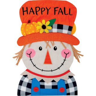 Happy Scarecrow Flag | Applique, Fall, Cool, Garden, Flags