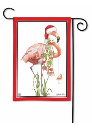 Ho Ho Flamingo Garden Flag | Christmas, Cool, Garden, Flags