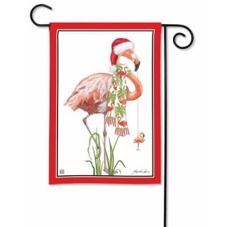 Ho Ho Flamingo Garden Flag | Christmas, Cool, Garden, Flags
