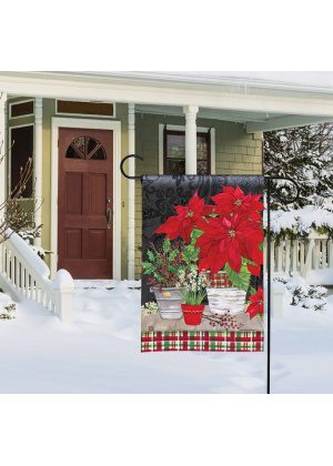 Holiday Gathering Garden Flag | Christmas, Floral, Garden, Flags