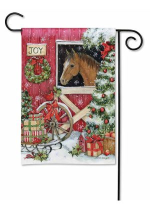 Horse For Christmas Garden Flag | Christmas, Cool, Garden, Flags