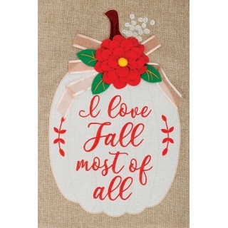 I Love Fall Flag | Burlap, Fall, Double Sided, Cool, Garden, Flags