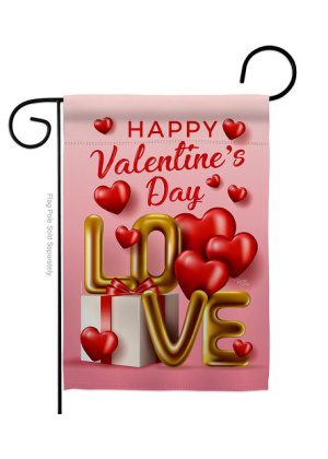 Love Day Garden Flag | Valentine, Valentine's Day, Garden, Flags