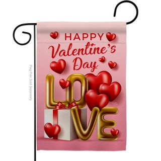 Love Day Garden Flag | Valentine, Valentine's Day, Garden, Flags