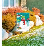 Mix and Match Garden Flag | Winter, Bird, Snowman, Garden, Flag