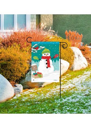 Mix and Match Garden Flag | Winter, Bird, Snowman, Garden, Flag