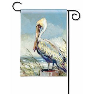Pelican Island Garden Flag | Summer, Bird, Beach, Garden, Flags