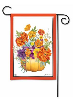 Pumpkin Floral Garden Flag | Fall, Floral, Decorative, Garden, Flag