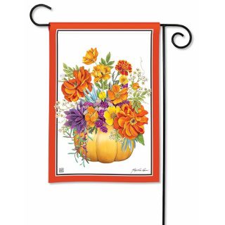 Pumpkin Floral Garden Flag | Fall, Floral, Decorative, Garden, Flag