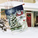 Red Barn Christmas House Flag | Christmas, Outdoor, House, Flag