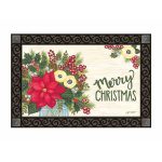 Rustic Winter Bouquet Doormat | MatMates | Decorative Doormats