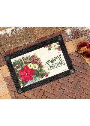 Rustic Winter Bouquet Doormat | MatMates | Decorative Doormats