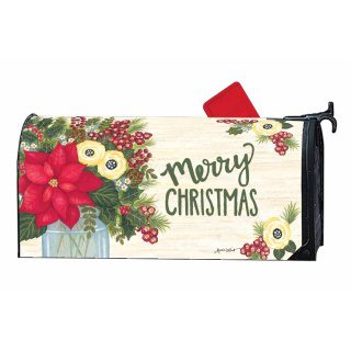 Rustic Winter Bouquet Mailbox Cover | Christmas, Mailbox, Covers