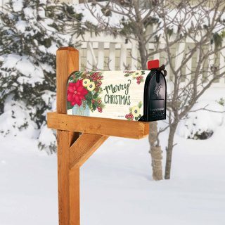 Rustic Winter Bouquet Mailbox Cover | Christmas, Mailbox, Covers