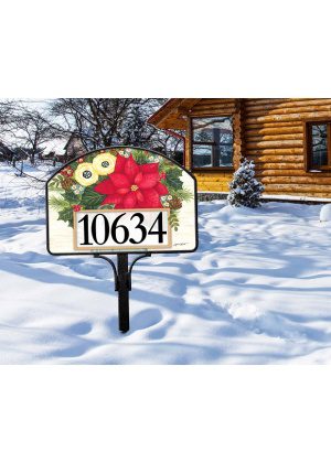 Rustic Winter Bouquet Yard Sign | Address Plaques | Yard Signs