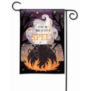 Sit a Spell Garden Flag | Halloween, Decorative, Garden, Flags