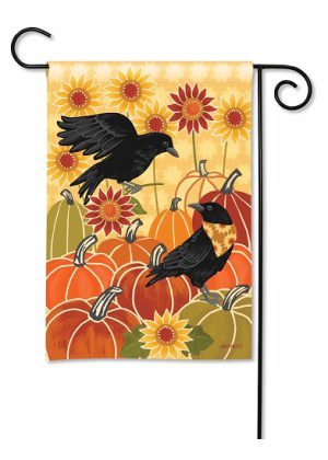 Sunflower Crows Garden Flag | Fall, Bird, Decorative, Garden, Flag