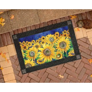 Sunflower Meadow Doormat | MatMates | Decorative Doormats