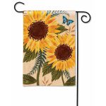 Sunflowers & Butterfly Garden Flag | Fall, Floral, Garden, Flags