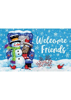 Truck & Snowman Doormat | Decorative Doormats | MatMates