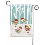 Warm Winter Birds Garden Flag | Winter, Bird, Yard, Garden, Flags