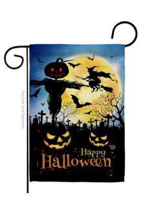 Graveyard Spooky Garden Flag | Halloween, Cool, Garden, Flags
