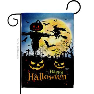 Graveyard Spooky Garden Flag | Halloween, Cool, Garden, Flags