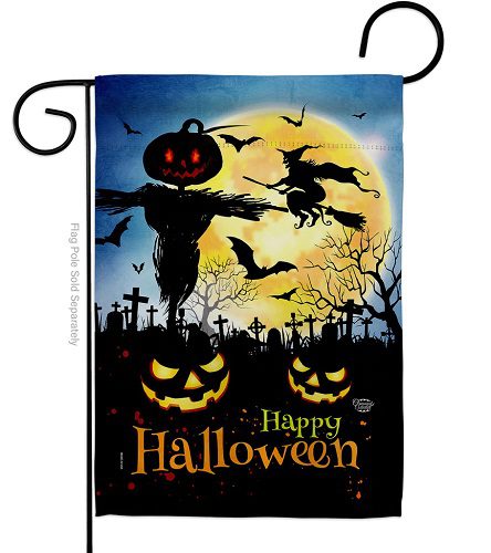 Graveyard Spooky Garden Flag | Halloween Flags | Outdoor Flags