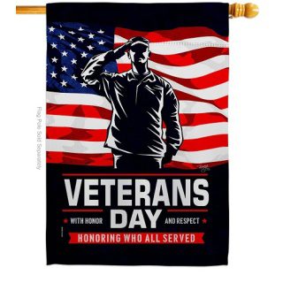 Honor Our Veterans House Flag | Patriotic, Yard, House, Flags