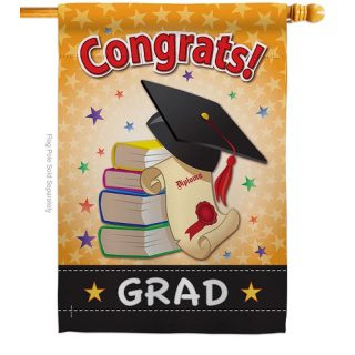 Congrats Grad House Flag | Two Sided, Celebration, House Flags
