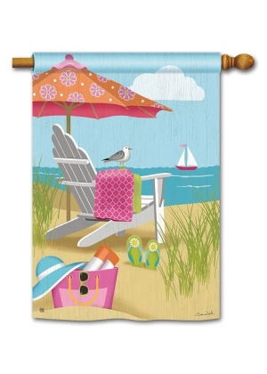 Better at the Beach House Flag | Beach, Summer, House, Flags
