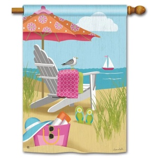 Better at the Beach House Flag | Beach, Summer, House, Flags