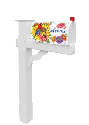 Birds & Flowers Mailbox Cover | Decorative, Mailbox, Covers, Wrap