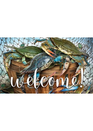 Blue Crabs Doormat | Decorative Doormats, MatMates, Doormats