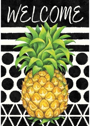 Bold Pineapple Flag | Summer, Cool, Welcome, Decorative, Flags