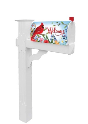 Cardinal Wildflowers Mailbox Cover | Mailbox, Covers, Wraps