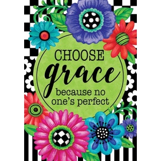Choose Grace Flag | Inspirational, Floral, Cool, Decorative, Flags