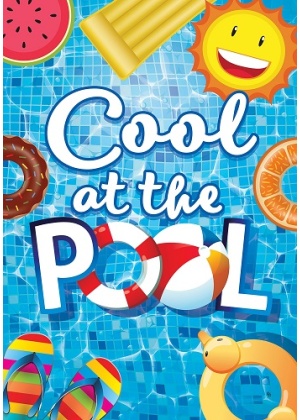 Cool at the Pool Flag | Summer, Inspirational, Decorative, Flags