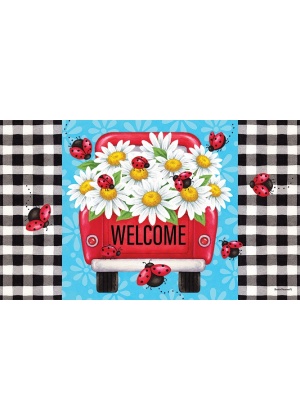 Daisy Truck Doormat | Decorative Doormats | MatMates | Doormats