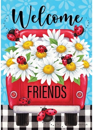 Daisy Truck Flag | Welcome, Spring, Floral, Cool, Decorative, Flags