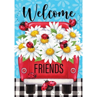 Daisy Truck Flag | Welcome, Spring, Floral, Cool, Decorative, Flags