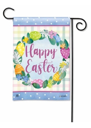 Easter Wreath Garden Flag | Easter, Decorative, Garden, Flags