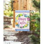 Easter Wreath Garden Flag | Easter, Decorative, Garden, Flags