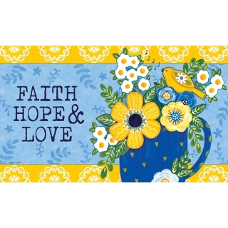 Faith Hope Love Doormat | Decorative Doormats | MatMates