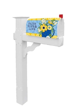 Faith Hope Love Mailbox Cover | Mailbox Covers | Mailbox Wraps