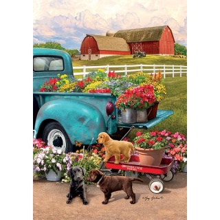 Farm Pups Flag | Farmhouse, Animal, Cool, House, Garden, Flags